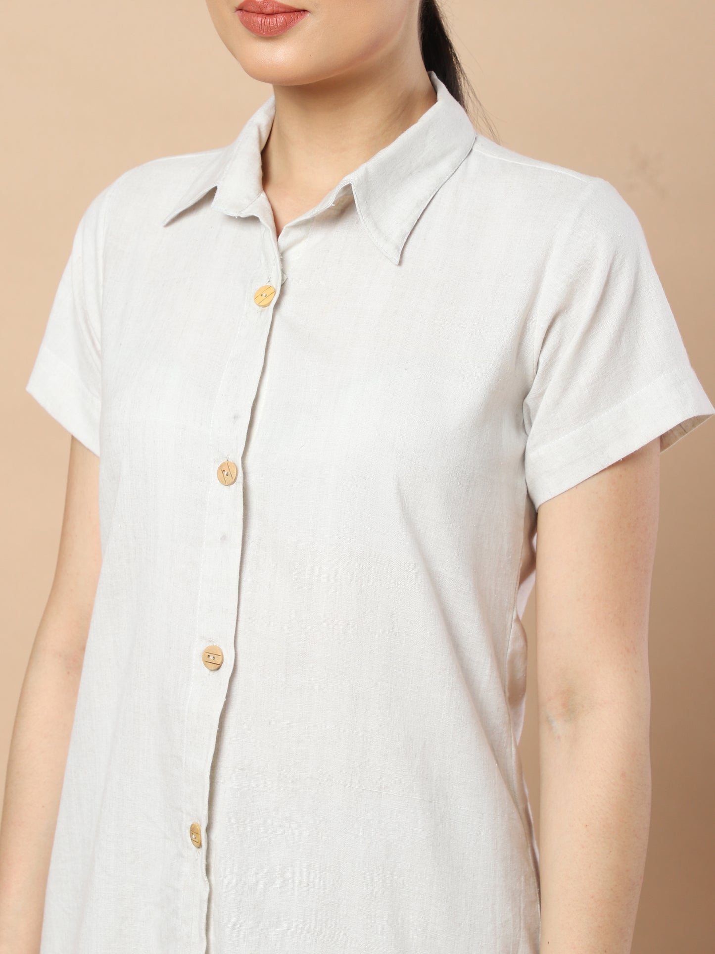 Unmissable Style: Hemp Short Button Shirt