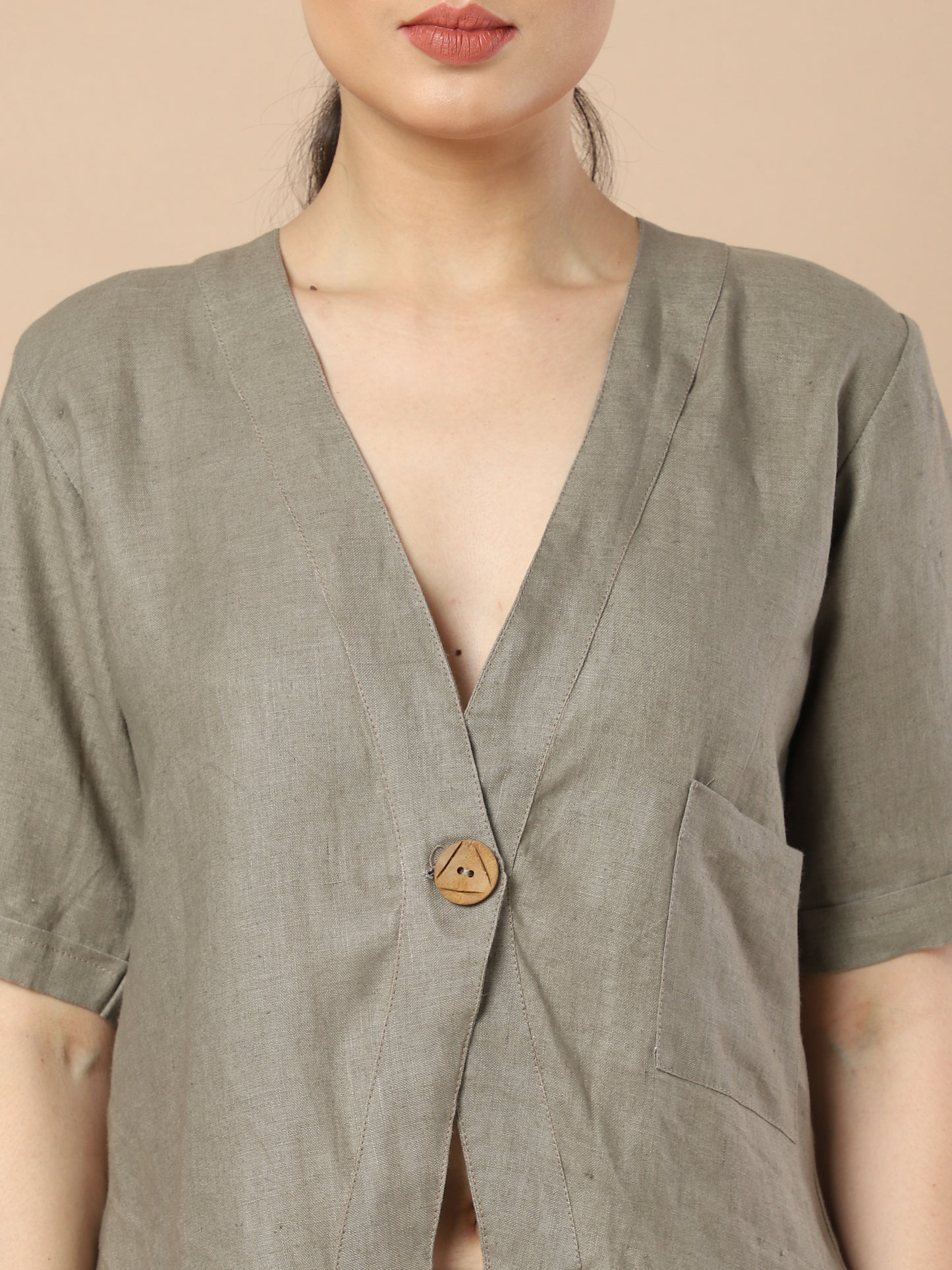 Irresistible: Hemp single button Shirt