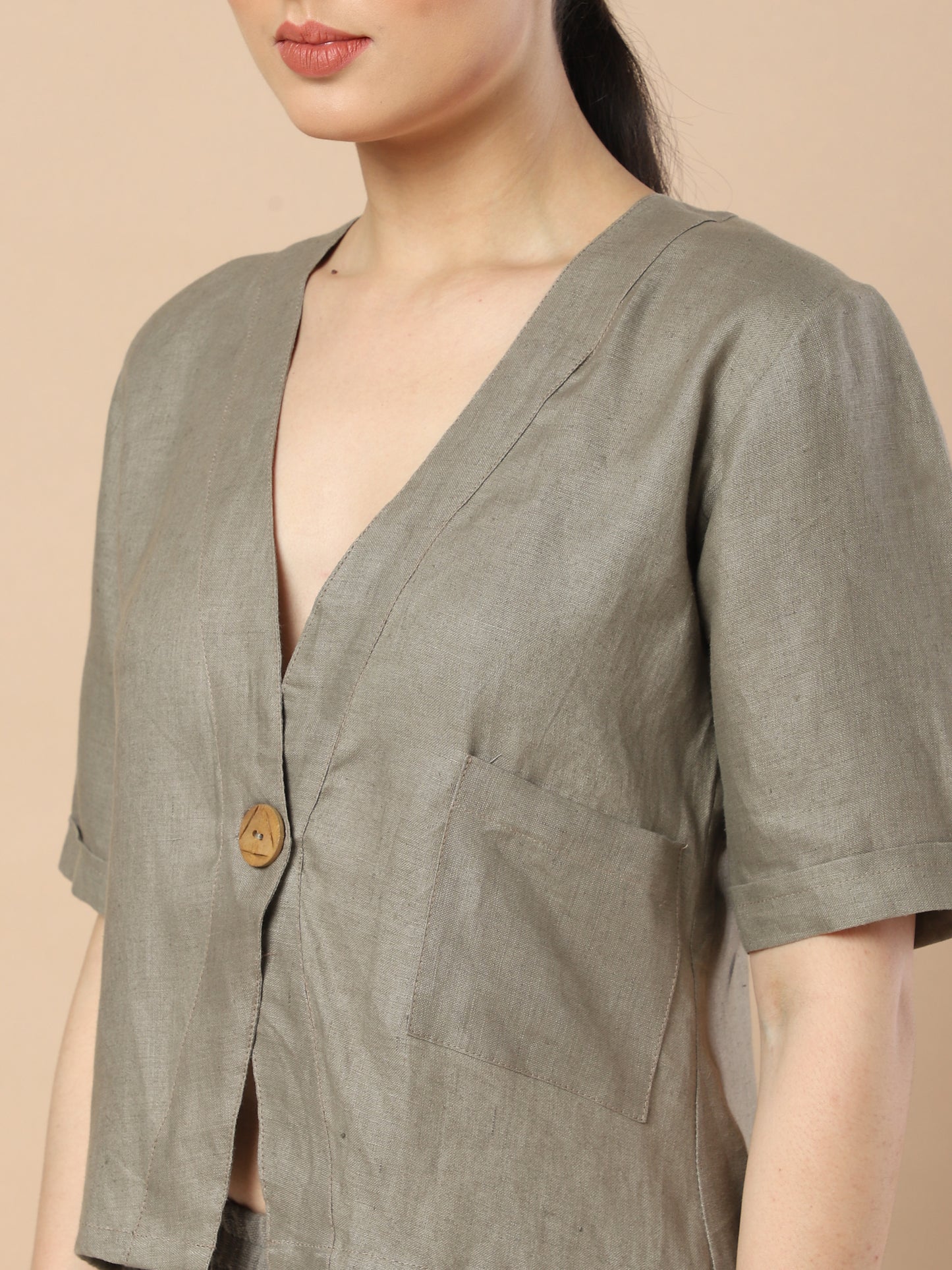 Irresistible: Hemp single button Shirt