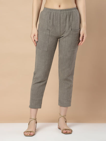 Hemp Pants with Front Pockets