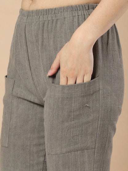 Hemp Pants with Front Pockets