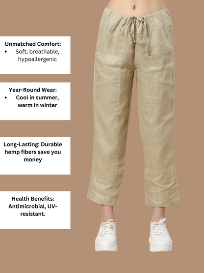 Hanf Khaki Hose